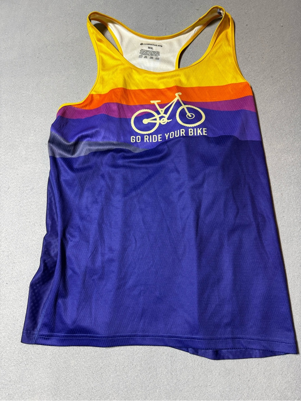 Native Yellow Racerback Athletic Tank